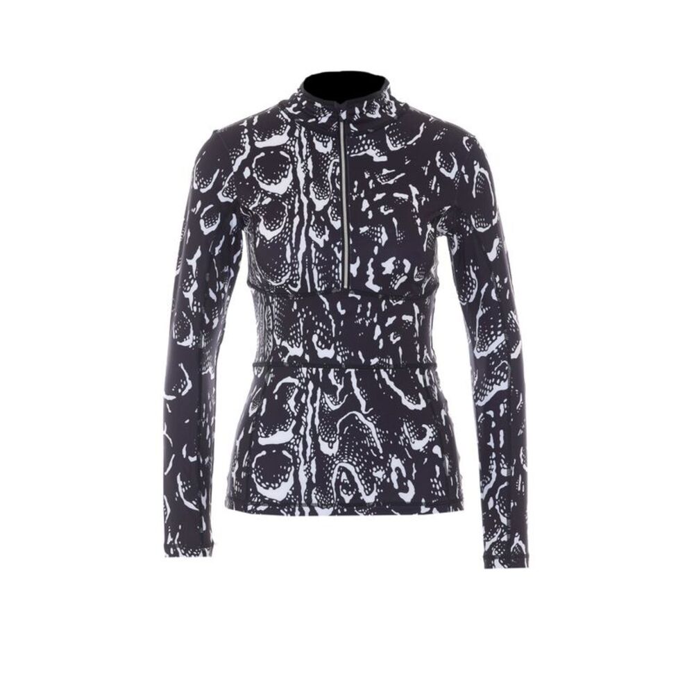 Jet Set Women Half Zip Dualtime Print Long Sleeves Top